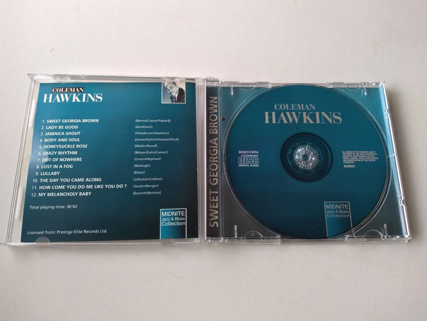 Coleman Hawkins ‎– Sweet Georgia Brown (2000) CD compilation album