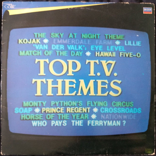 Various ‎– Top T.V. Themes (Decca 1981) 12" vinyl LP VG/VG