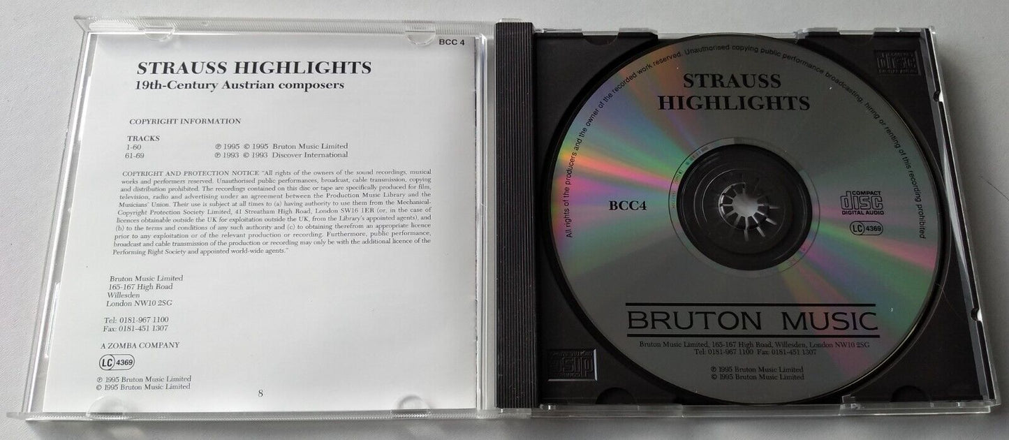 Royal Philharmonic Orchestra – Strauss Highlights (1995) CD album