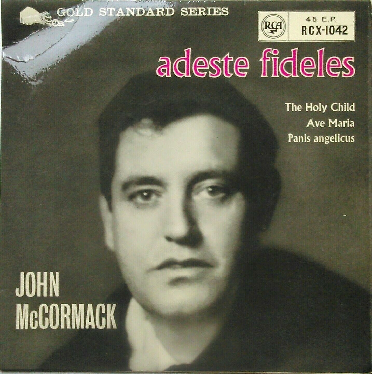 John McCormack - Adeste Fideles (RCA, 1959) 7" vinyl P/S EP VG/VG