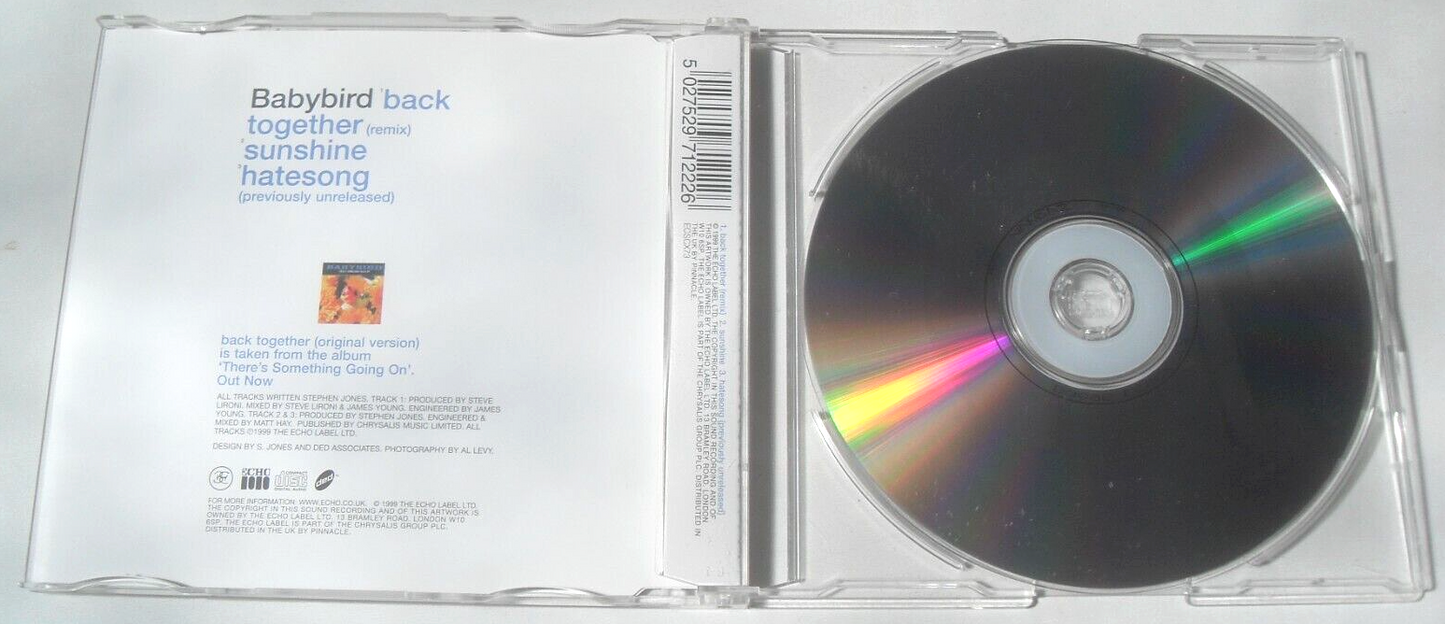 Babybird - Back Together (Remix) (Echo 1999) CD single