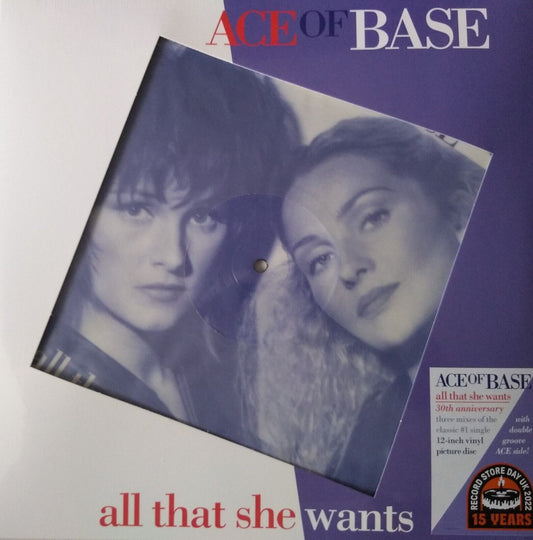 Ace Of Base - All That She Wants (2022) 12" picture disc vinyl single New Sealed