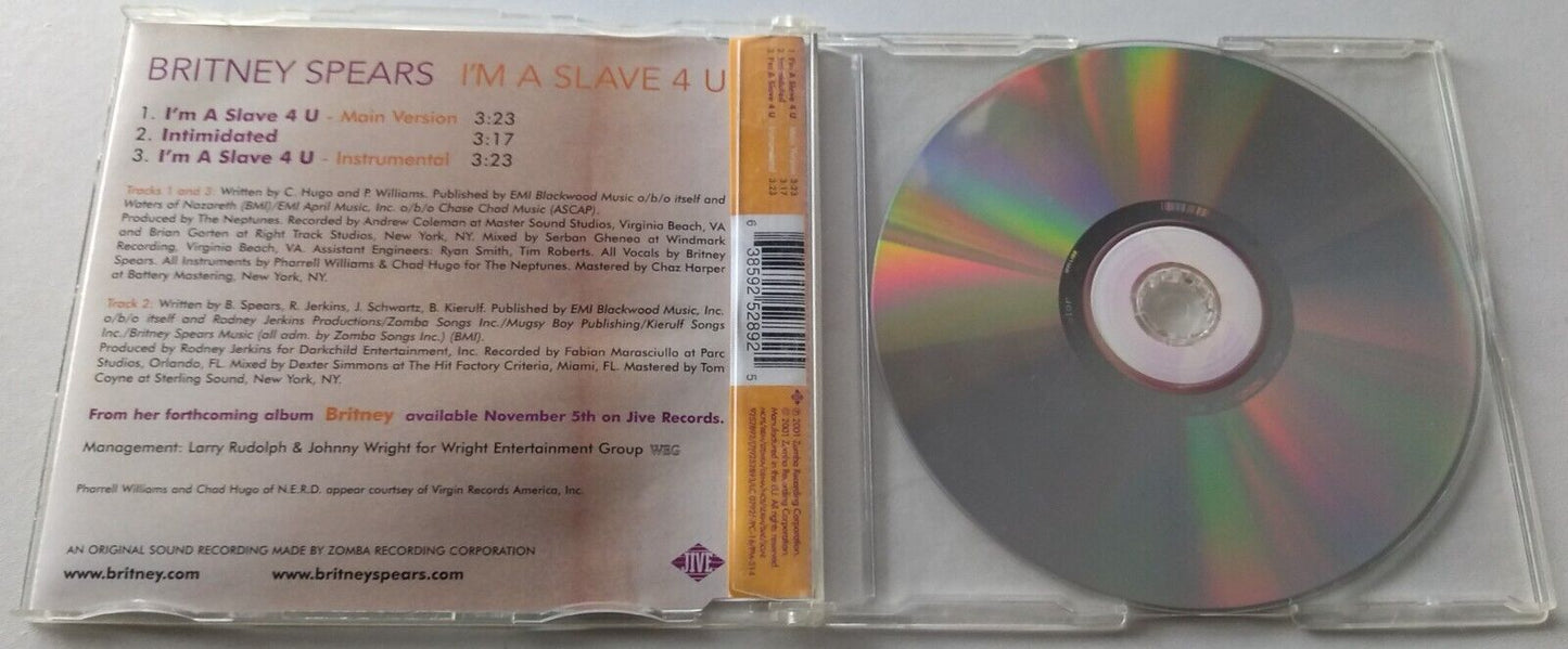 Britney Spears - I'm a Slave 4 U (2001) CD Single