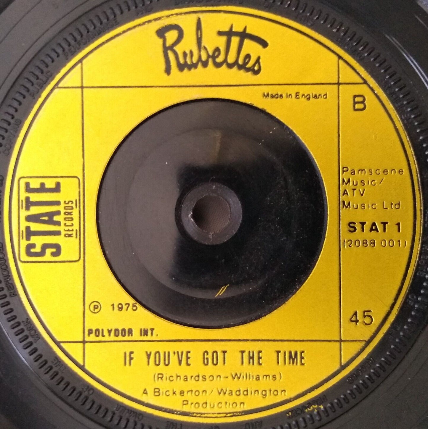 Rubettes - I Can Do It (State 1975) 7" vinyl single VG/-