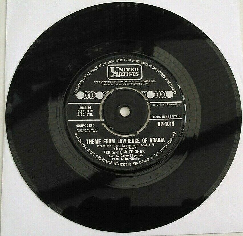 Ferrante & Teicher - Theme From Taras Bulba (UA, 1963) 7" vinyl single VG/-