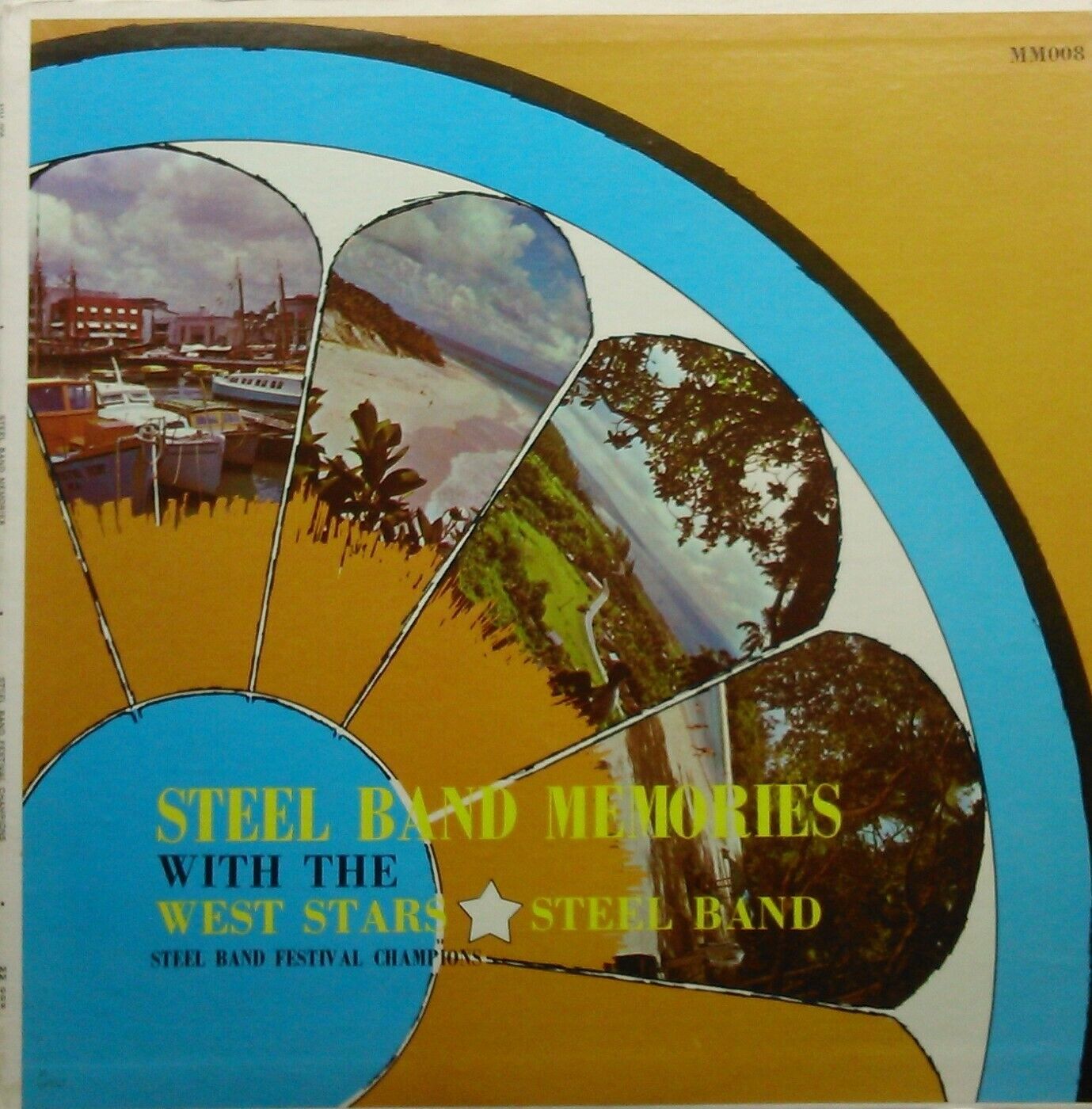 West Stars Steel Band – Steel Band Memories 12" vinyl LP VG/VG Barbados