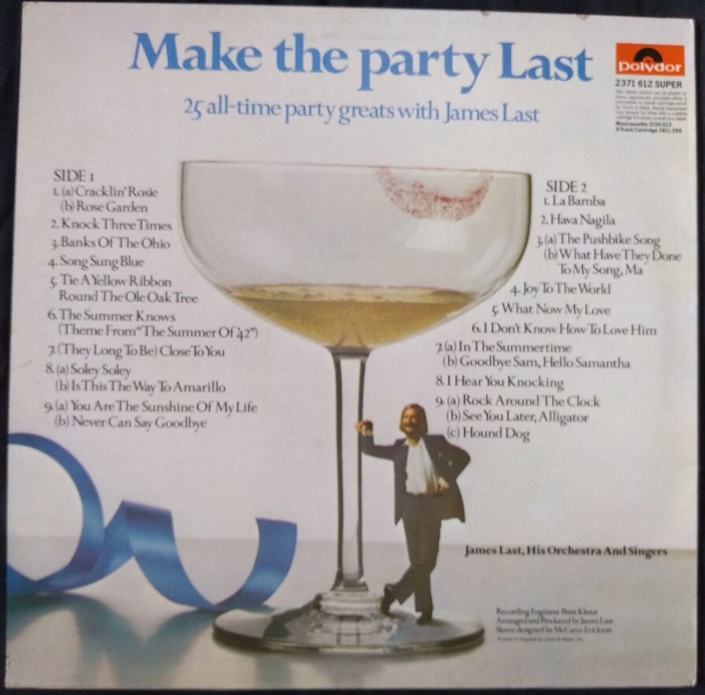 James Last - Make The Party Last (Polydor 1975) 12" vinyl LP VG/VG compilation