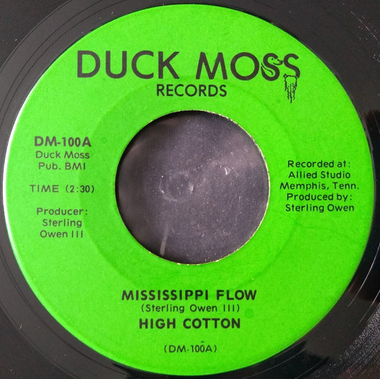 High Cotton - Mississippi Flow (Duck Moss) 7" vinyl single US VG/- jukebox