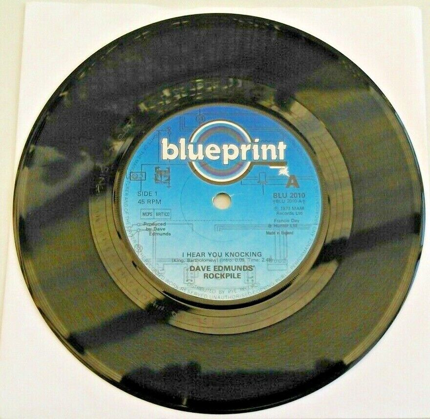 Rockpile - I Hear You Knocking (Blueprint, 1980) 7" vinyl single VG/-