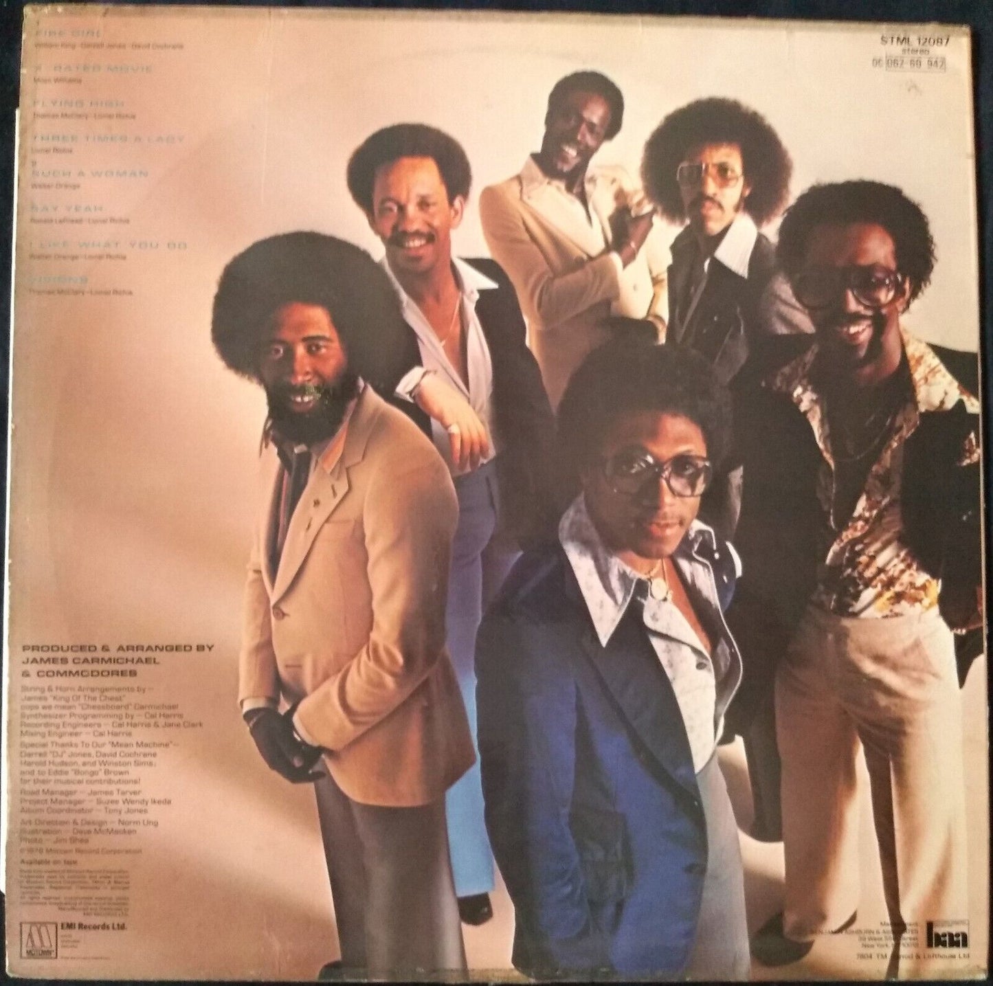 Commodores - Natural High (Motown 1978) 12" vinyl LP VG/G+