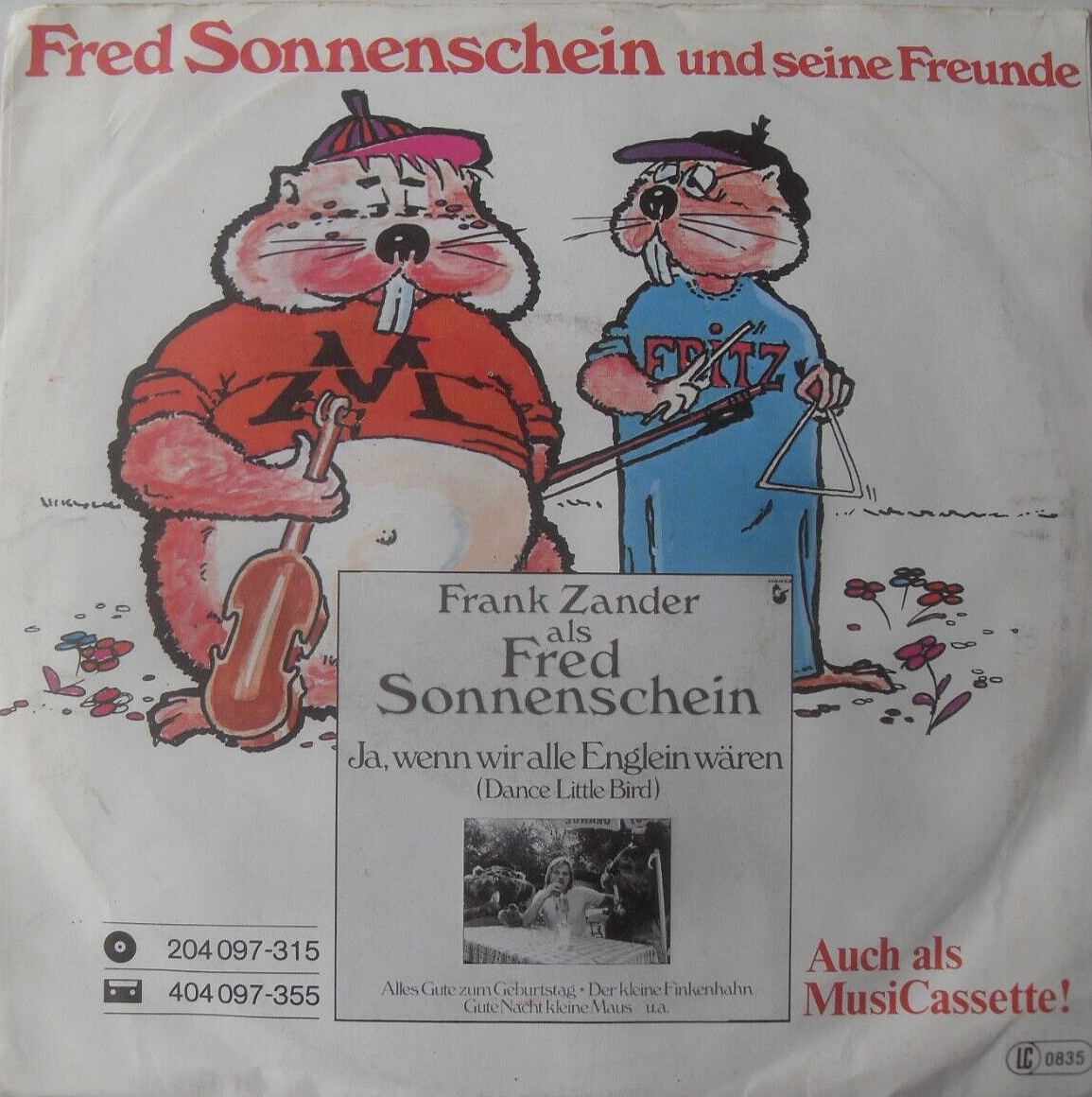 Frank Zander Als Fred Sonnenschein - C'Est La Vie (Hansa 1982) 7" vinyl VG/VG