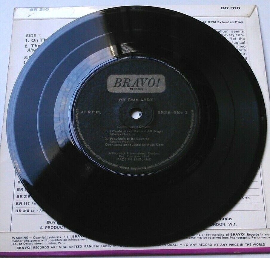 Russ Case & His Orchestra - My Fair Lady (Bravo!, 1964) 7" vinyl P/S EP VG/VG