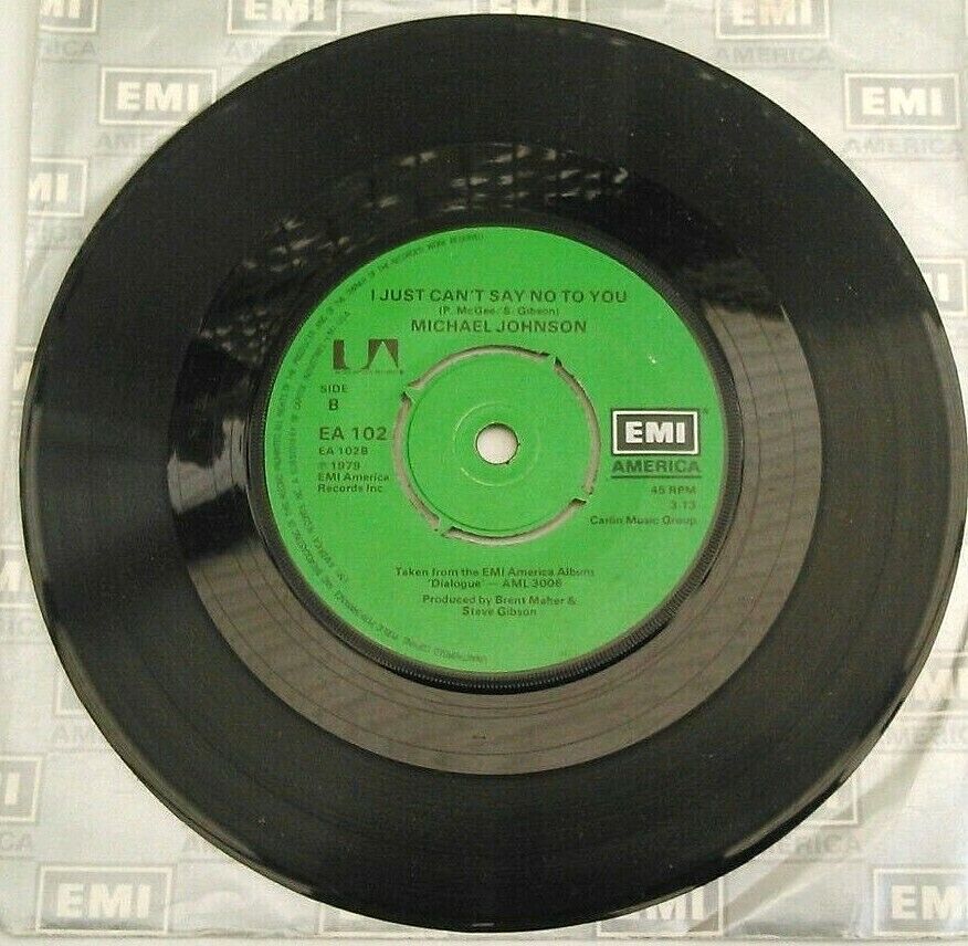 Michael Johnson – This Night Won't Last Forever (EMI, 1979) 7" vinyl single VG/G