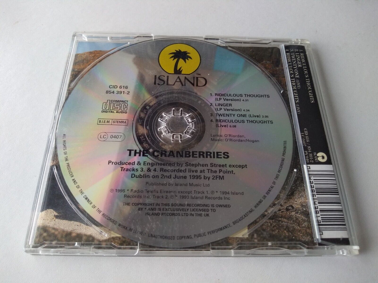 The Cranberries - Ridiculous Thoughts (1995) 4Track CD single