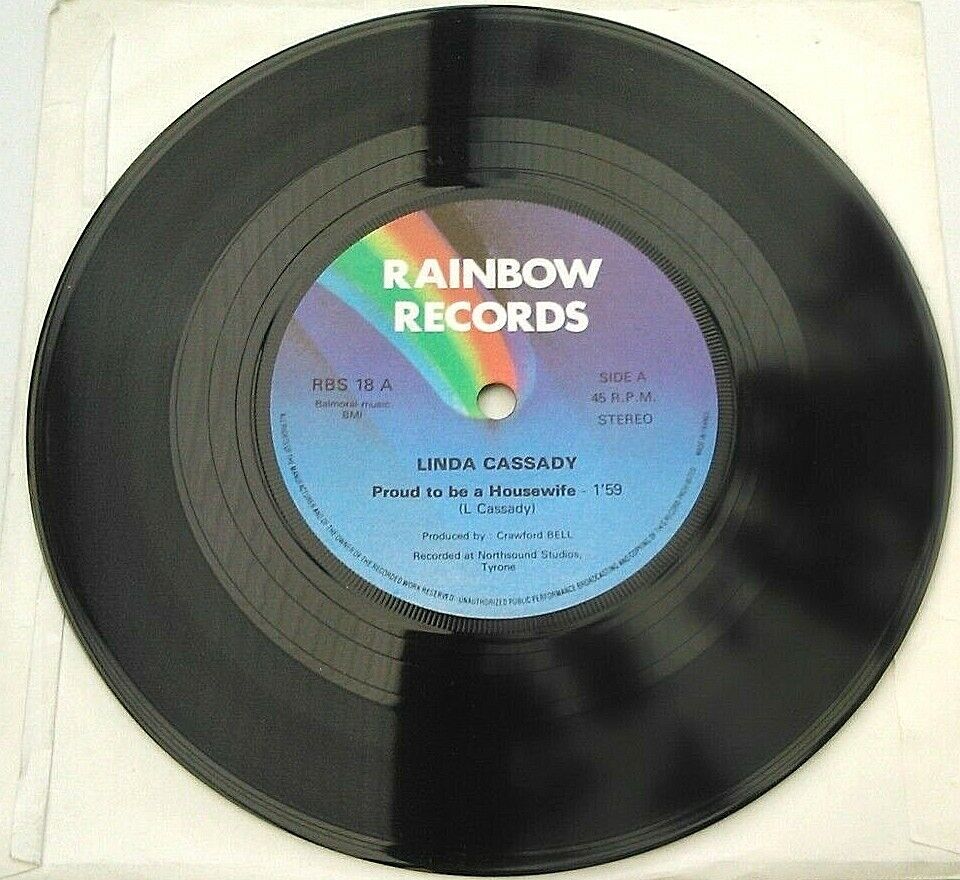 Linda Cassady - Proud To Be A Housewife (Rainbow, 1982) 7" vinyl single VG/-