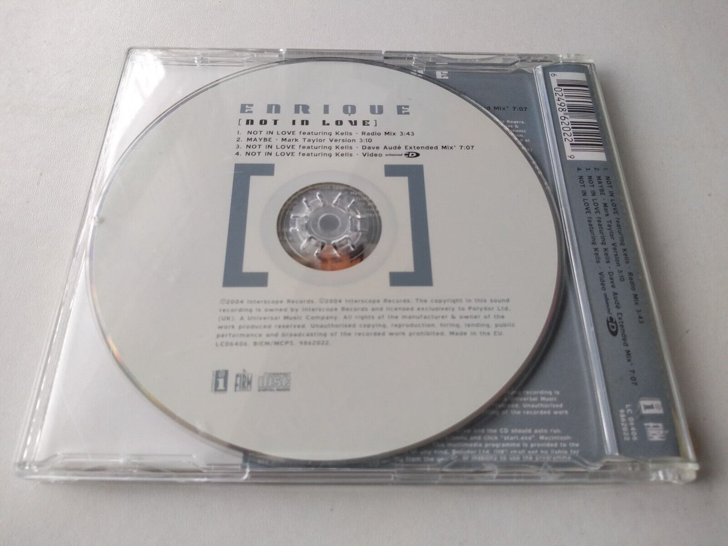 Enrique Iglesias - Not In Love (2004) CD2 single