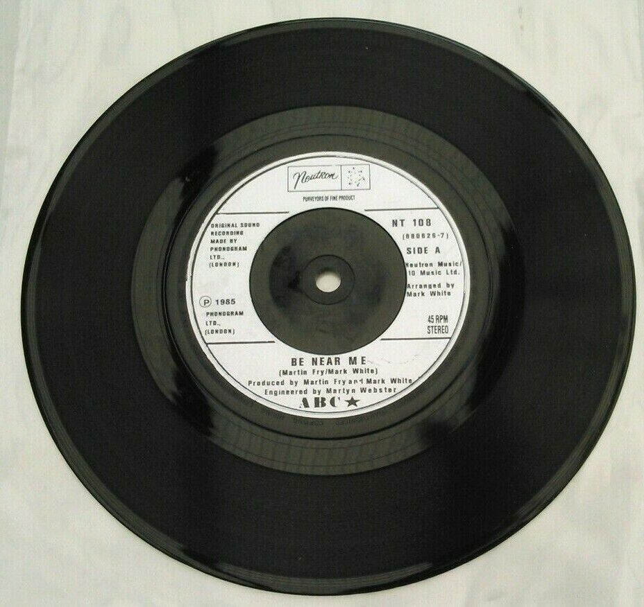 ABC - Be Near Me (Neutron, 1985) 7" vinyl single G+/-