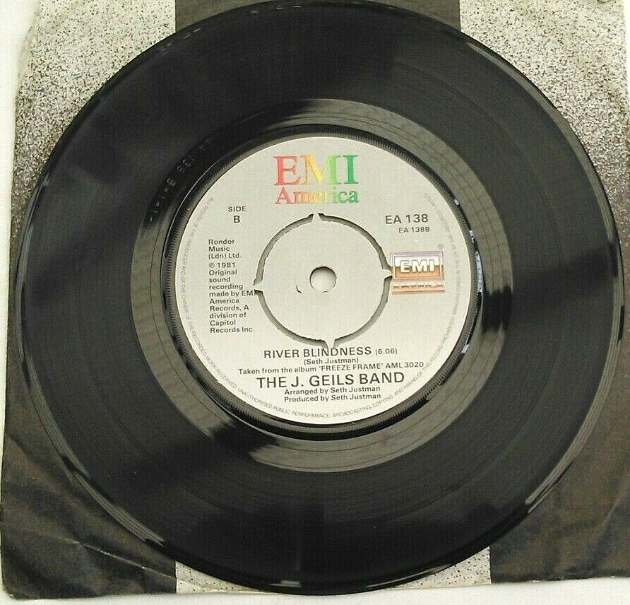 The J. Geils Band - Angel In Blue (EMI, 1982) 7" vinyl single VG/-