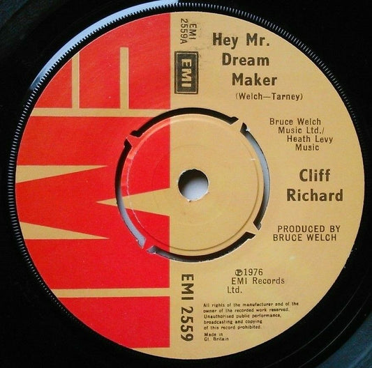 Cliff Richard - Hey Mr. Dream Maker (EMI,1976) 7" vinyl single VG/-