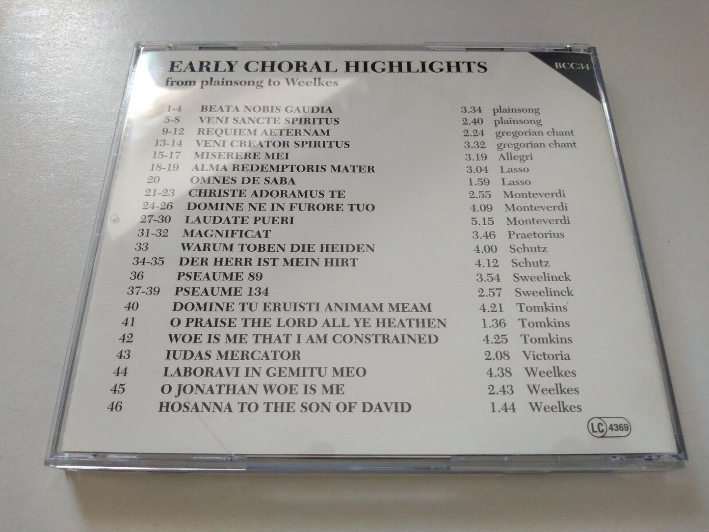 Various - Early Choral Highlights (Bruton 1995) CD album