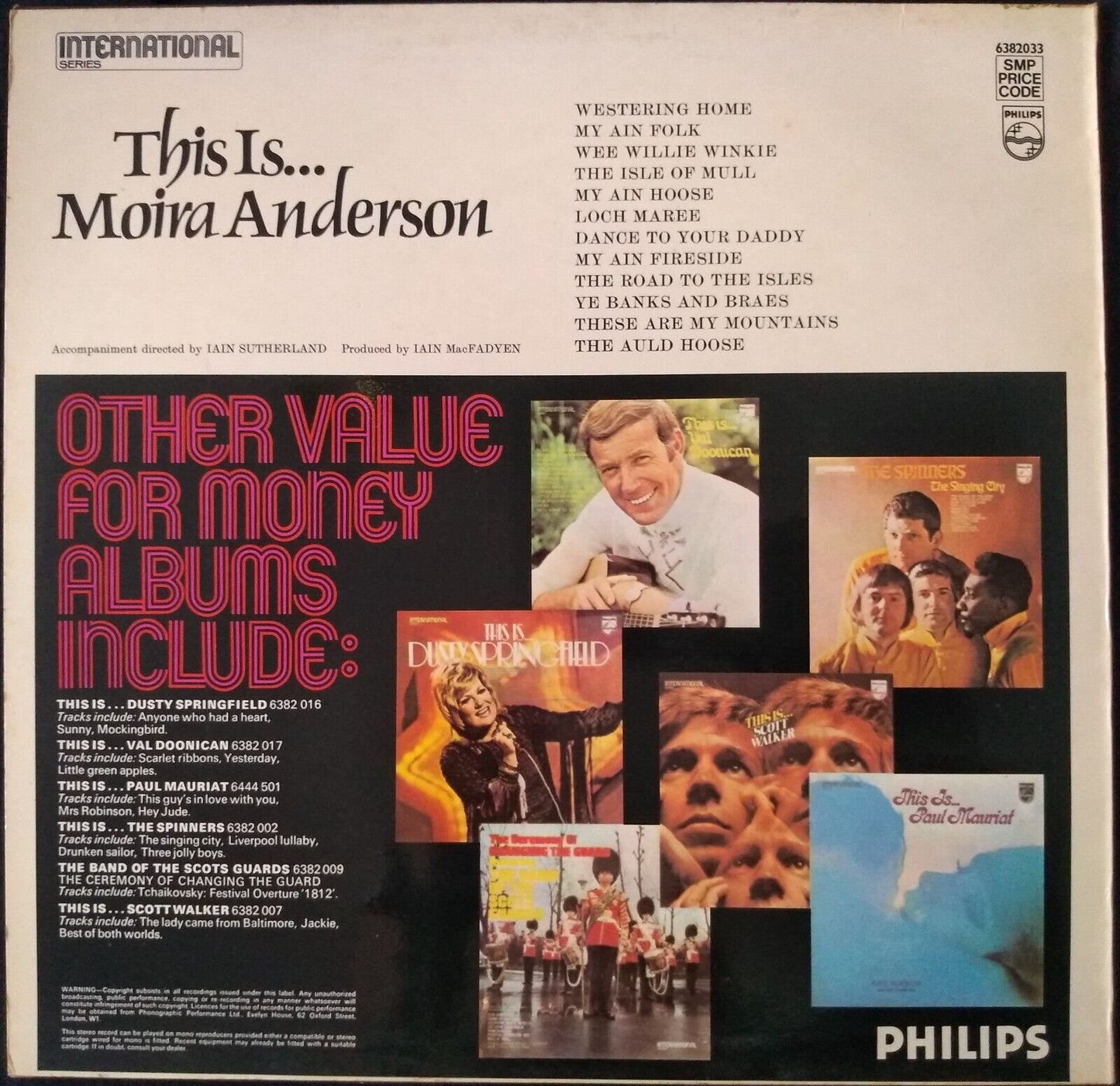 Moira Anderson - This Is... (Philips) 12" vinyl LP VG/VG