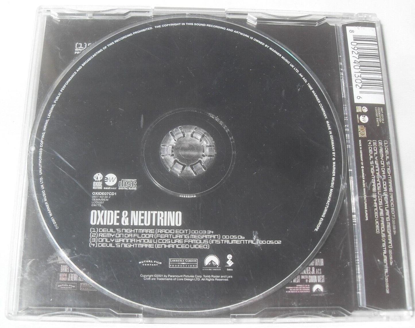 Oxide & Neutrino – Devil's Nightmare (2001) CD single