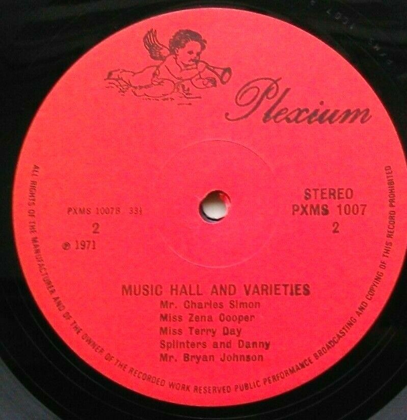 Various – Music Hall And Varieties (Plexium, 1971) 12" vinyl LP VG/VG