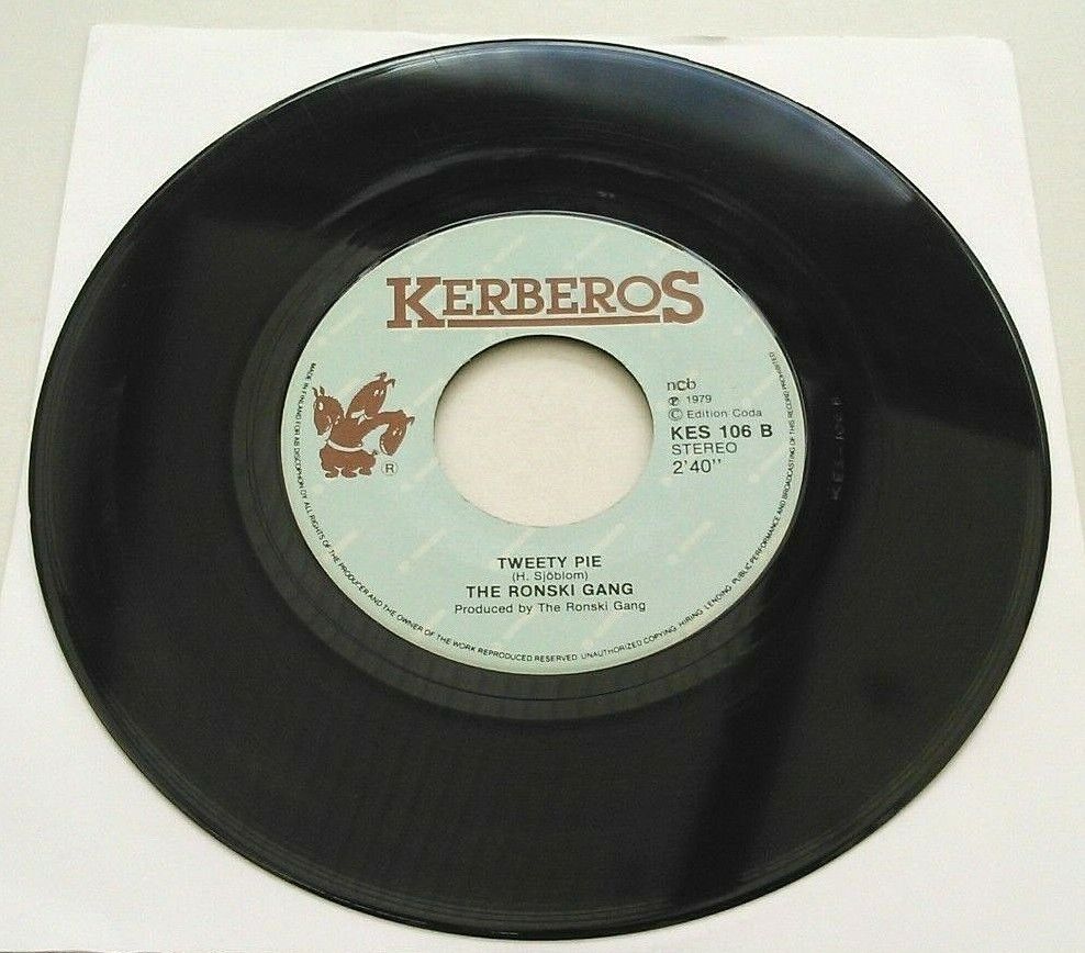 The Ronski Gang - Hippy Hippy Shake (Kerberos,1979) 7" vinyl single VG/- Finland