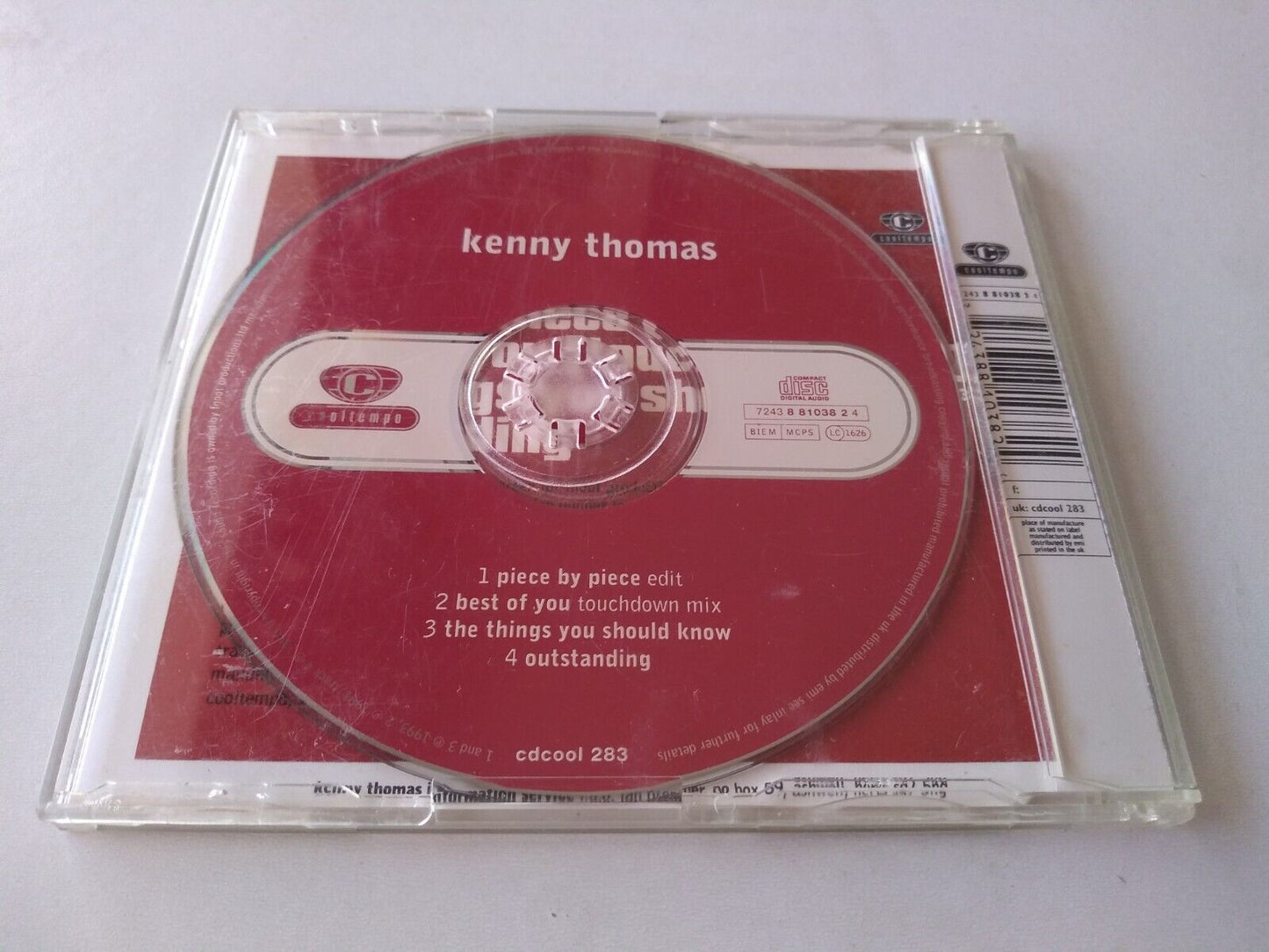 Kenny Thomas - Piece By Piece (1993) CD single