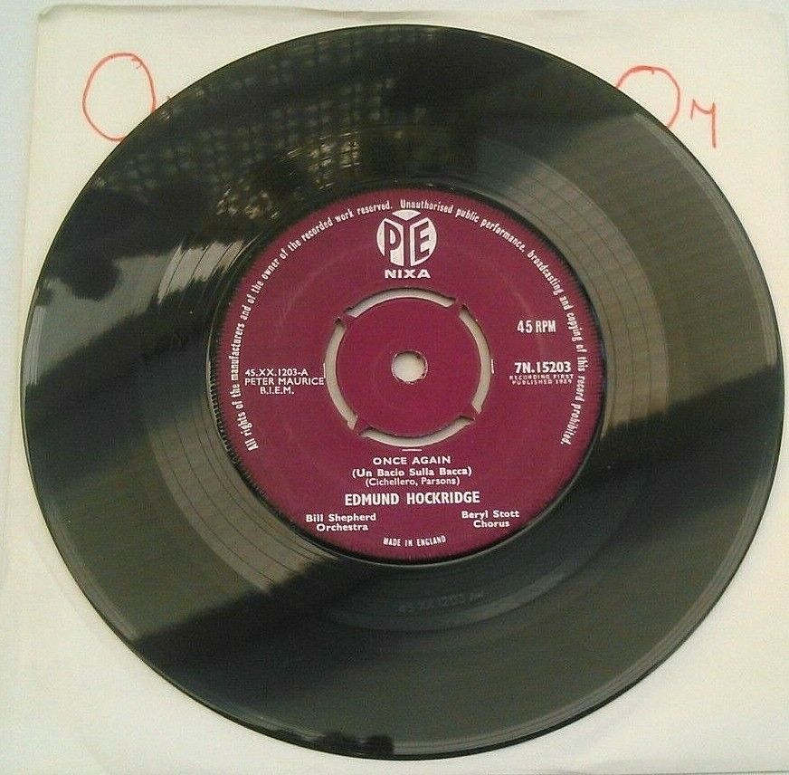 Edmund Hockridge - Once Again (Pye, 1959) 7" vinyl single VG/VG