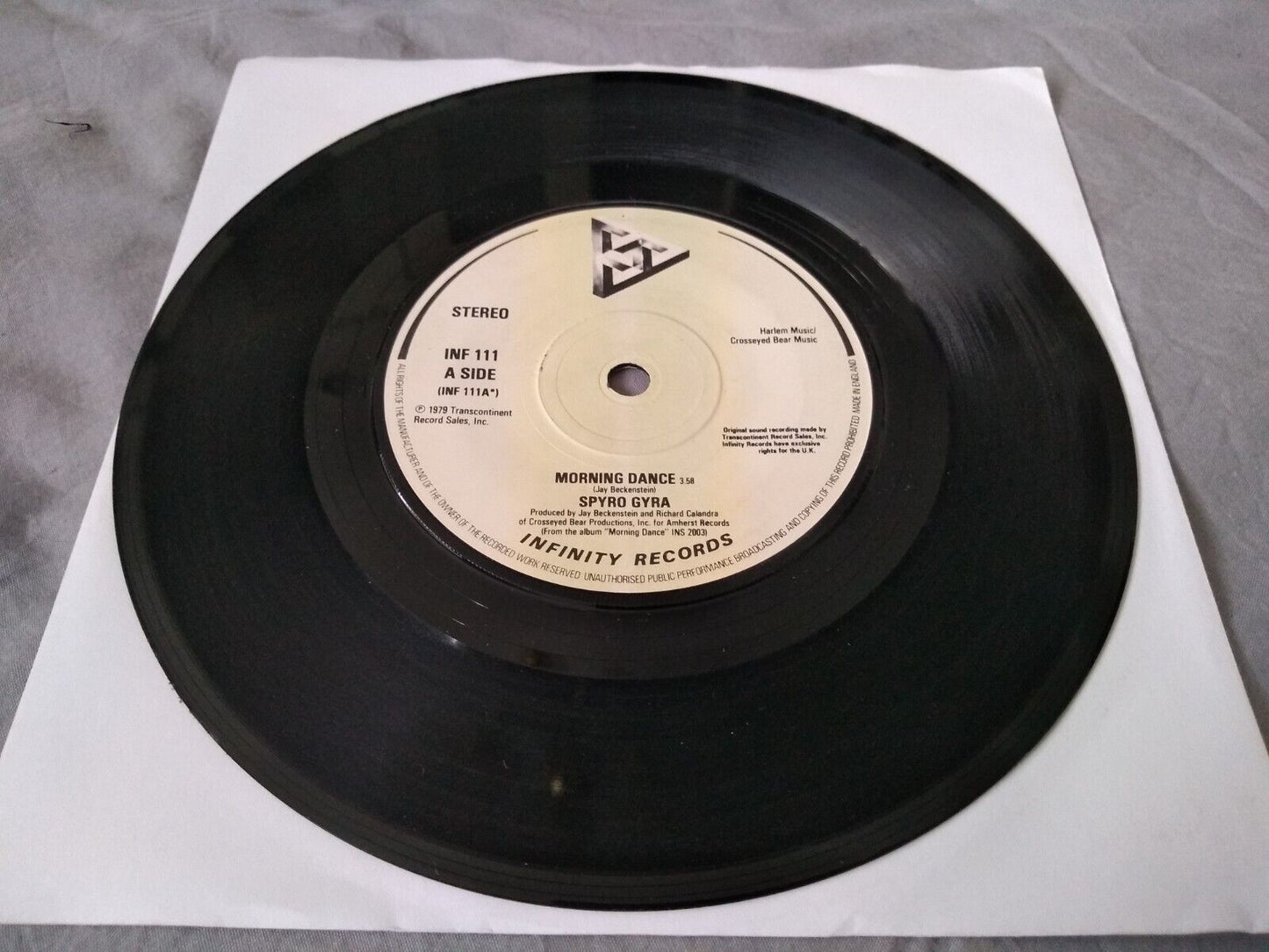 Spyro Gyra - Morning Dance (Infinity 1979) 7" vinyl single VG/-