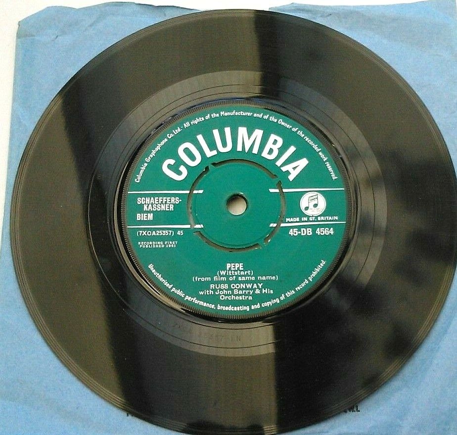 Russ Conway – Pepe (Columbia, 1961) 7" vinyl single VG/-