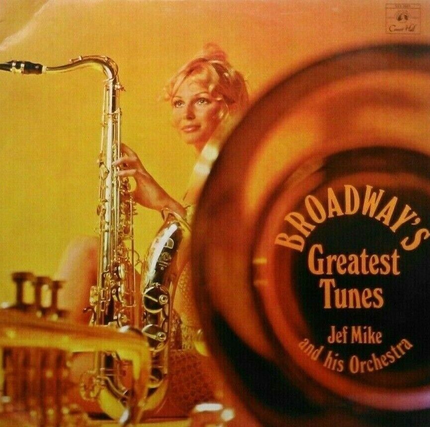 Jef Mike - Broadway's Greatest Tunes (Concert Hall, 1971) 12" vinyl LP VG/VG