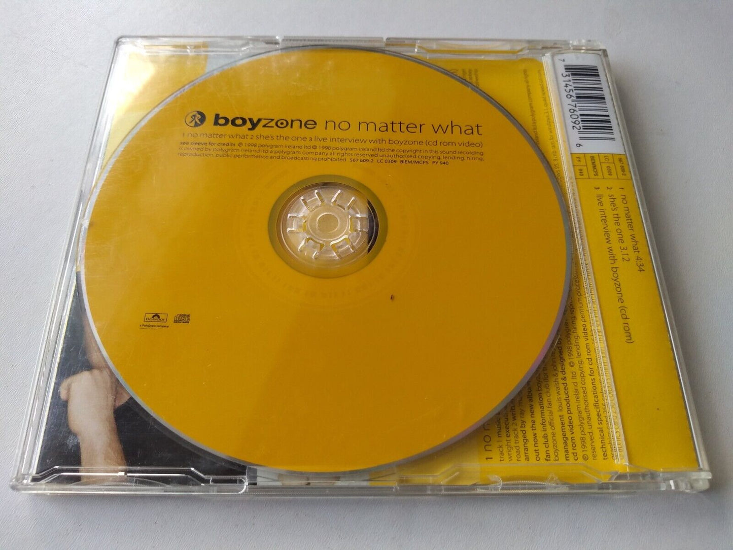 Boyzone ‎– No Matter What (1998) CD single enhanced