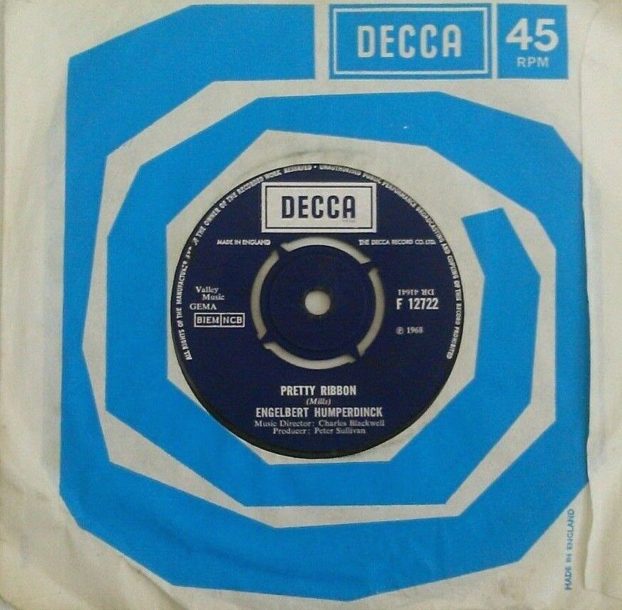 Engelbert Humperdinck – Am I That Easy To Forget (Decca, 1968) 7" vinyl VG/VG