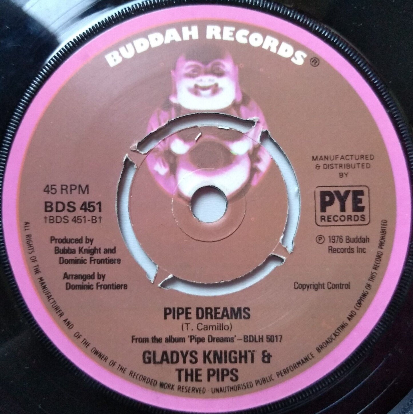 Gladys Knight & The Pips – Nobody But You (Buddah 1977) 7" vinyl single VG/-