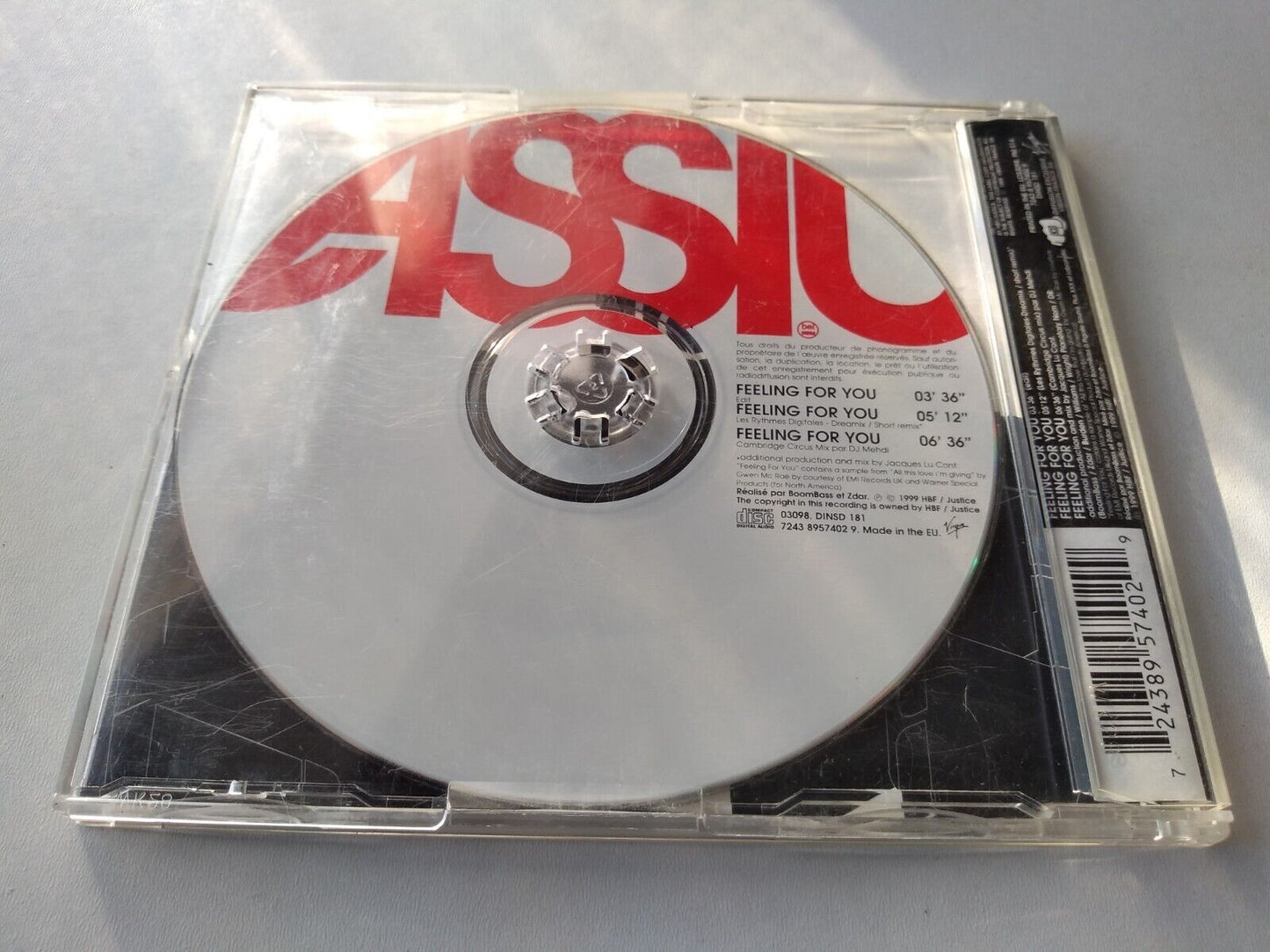 Cassius - Feeling for You (1999) CD single