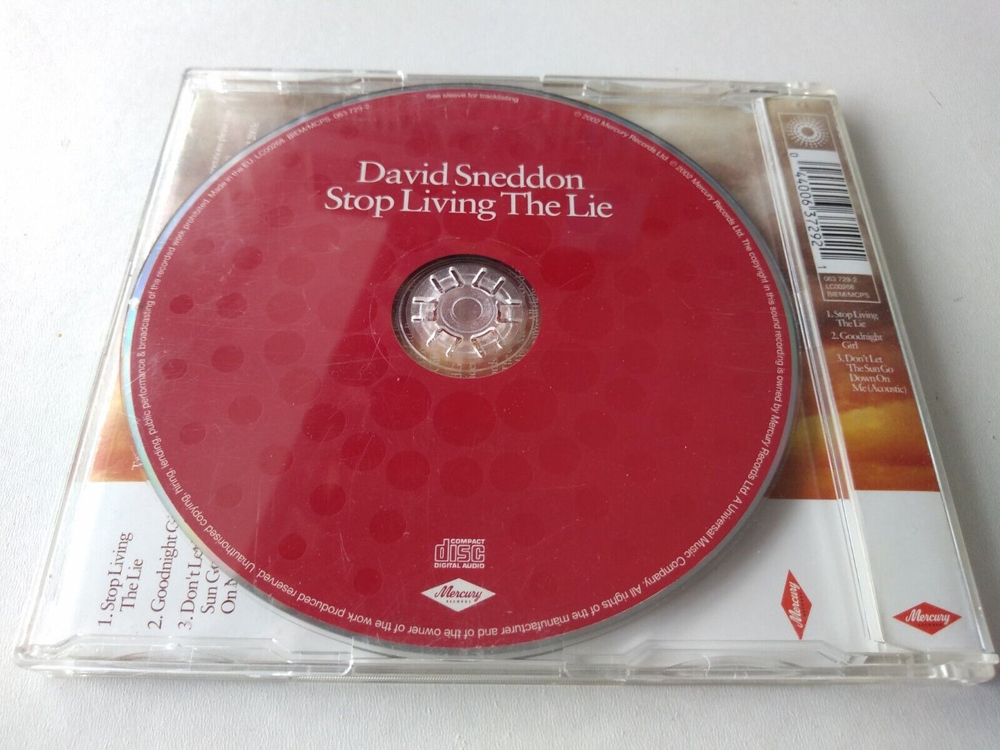 David Sneddon - Stop Living The Lie (2002) CD single