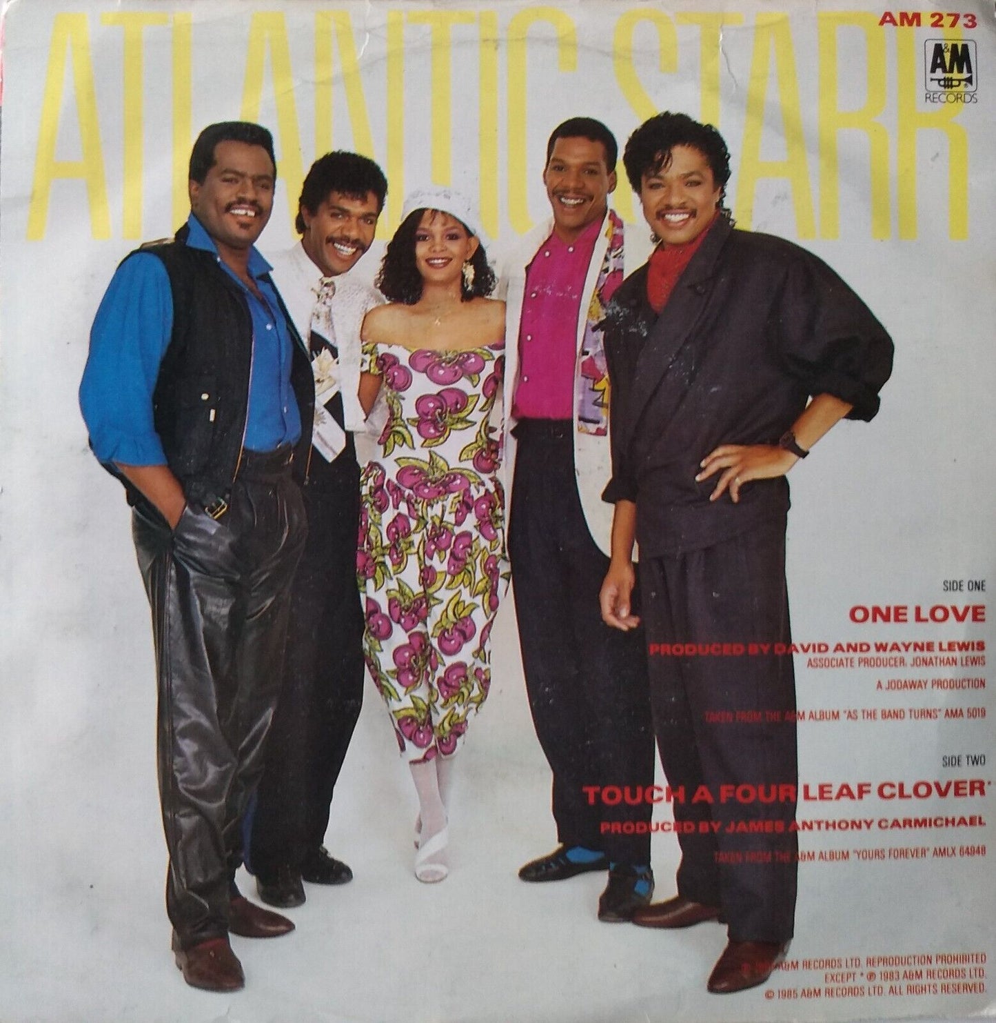 Atlantic Starr – One Love (A&M, 1985) 7" vinyl single VG/VG