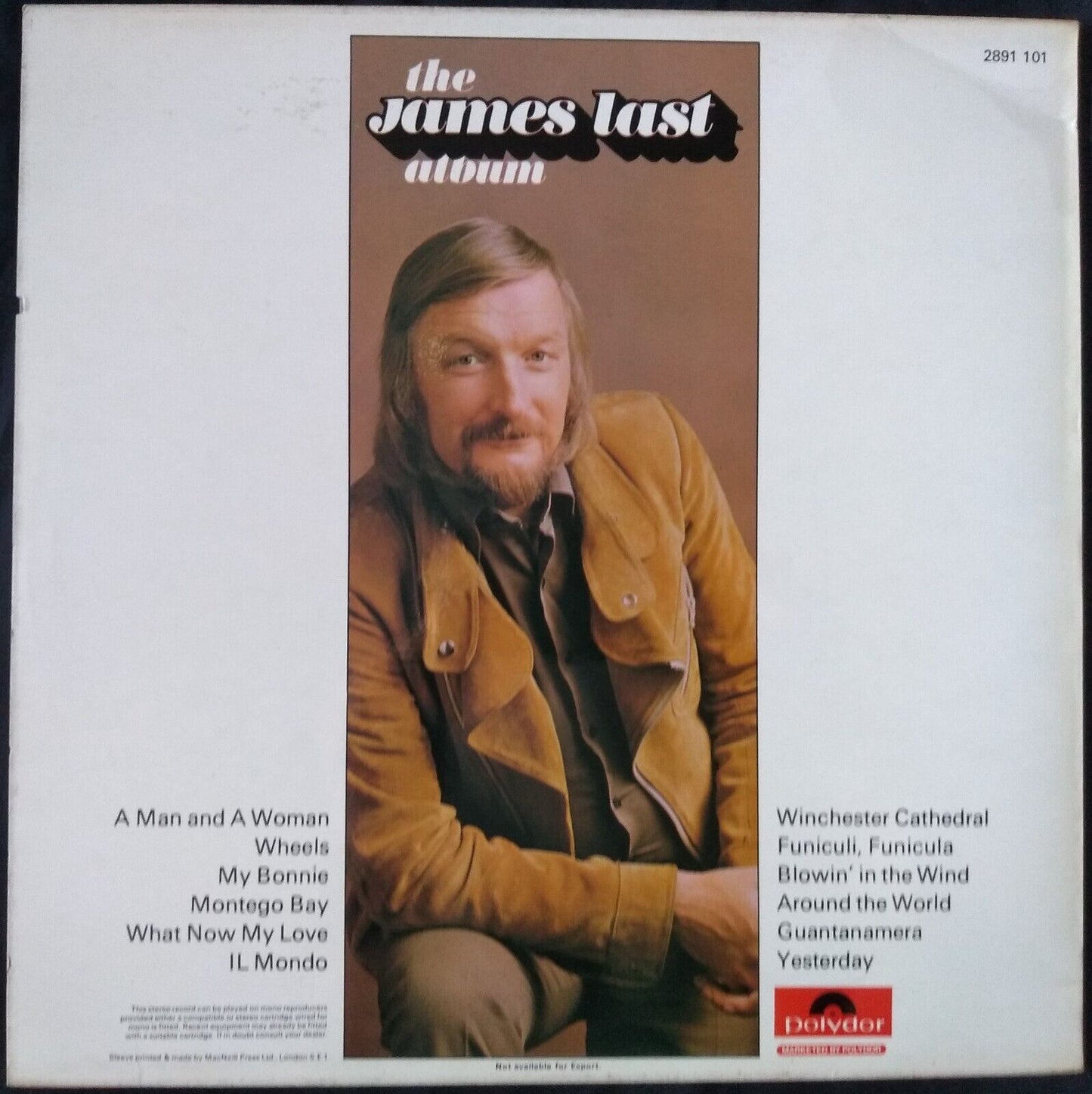 James Last - The James Last Album (Polydor 1971) 12" vinyl LP VG/VG compilation