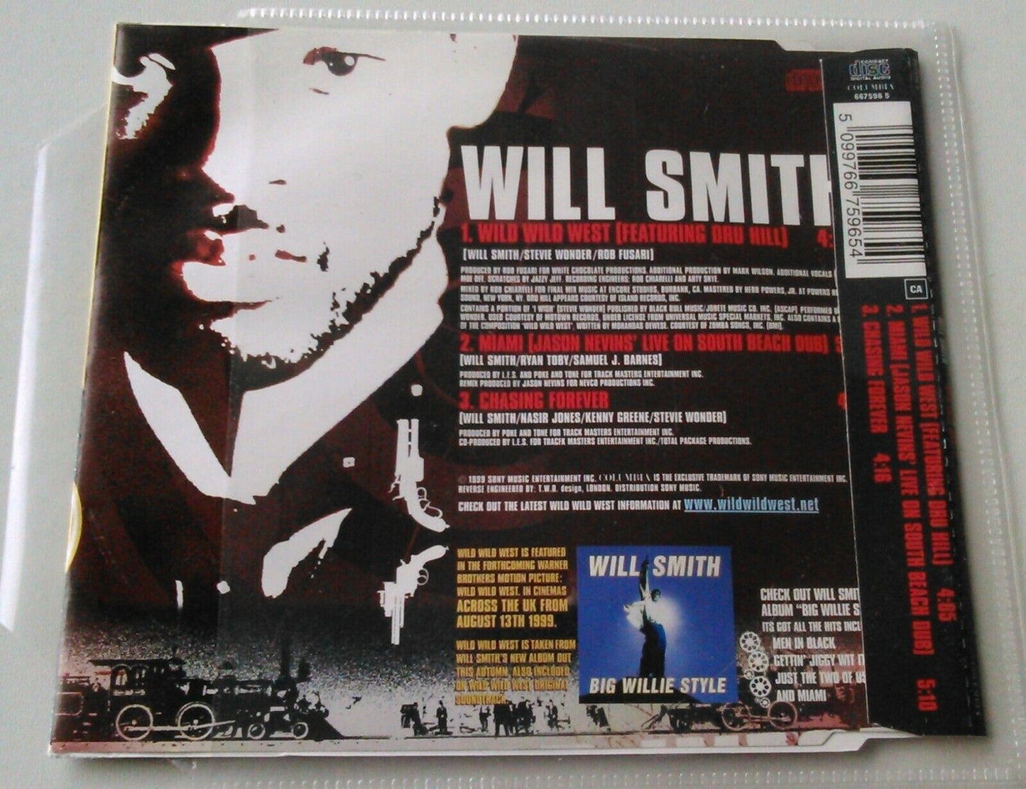 Will Smith – Wild Wild West (1999) CD single *no case - plastic wallet*