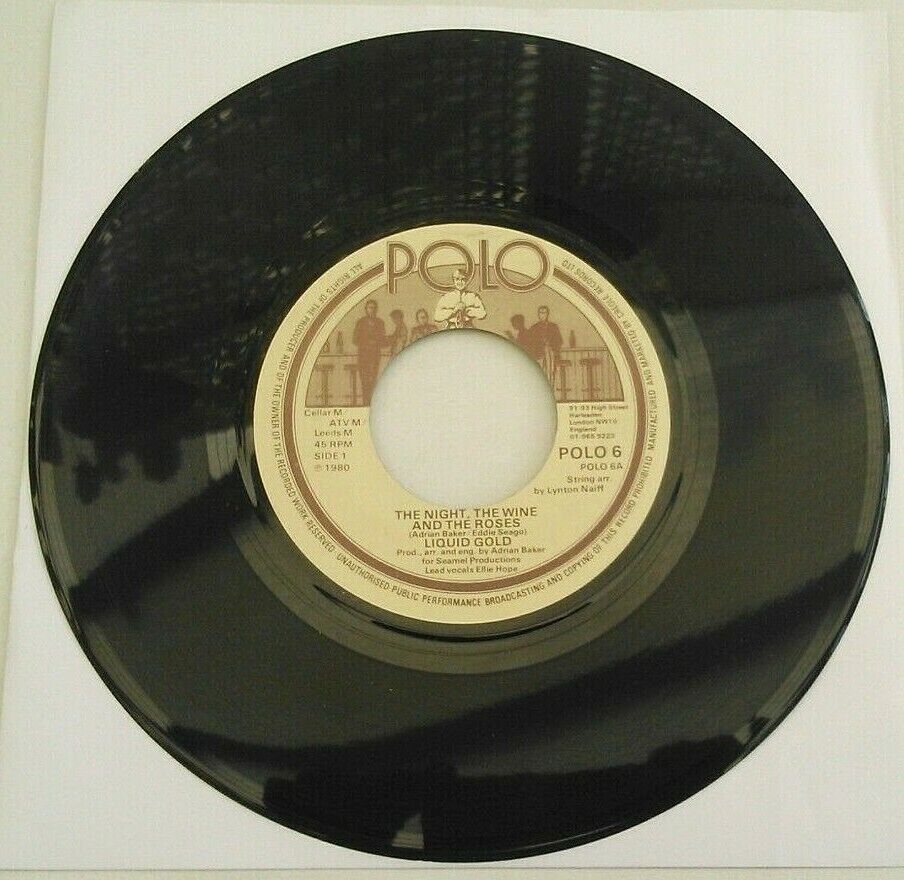 Liquid Gold - The Night, The Wine And The Roses (Polo,1980) 7" vinyl single VG/-