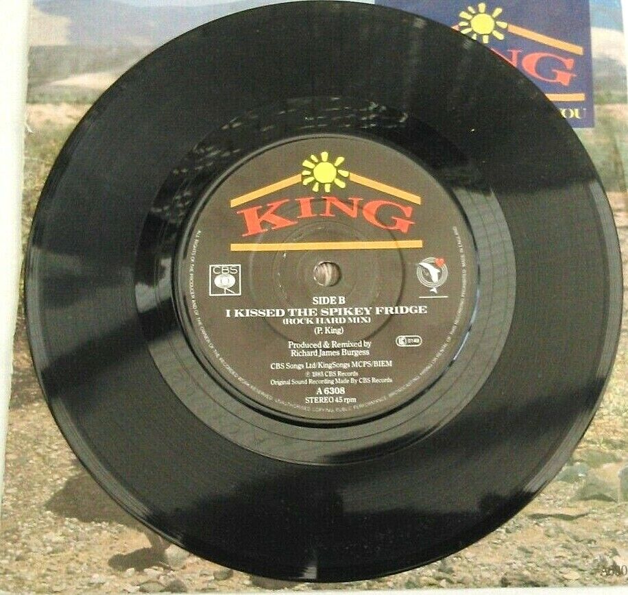 King – Alone Without You (CBS, 1985) 7" vinyl single VG/VG