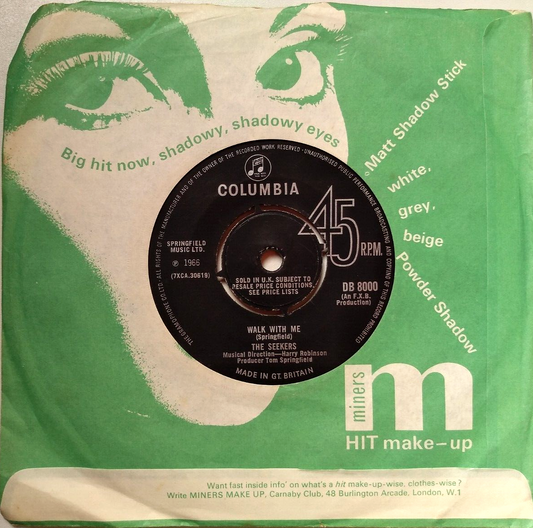 The Seekers – Walk With Me (Columbia 1966) 7” vinyl single VG/VG