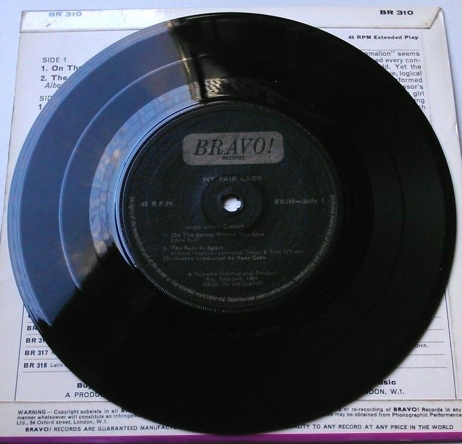 Russ Case & His Orchestra - My Fair Lady (Bravo!, 1964) 7" vinyl P/S EP VG/VG