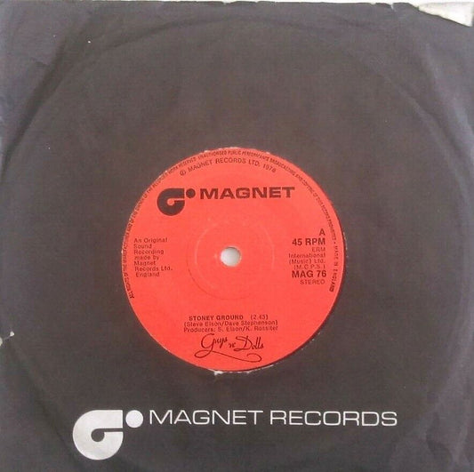 Guys 'n' Dolls - Stoney Ground (Magnet, 1976) 7" vinyl single VG/VG