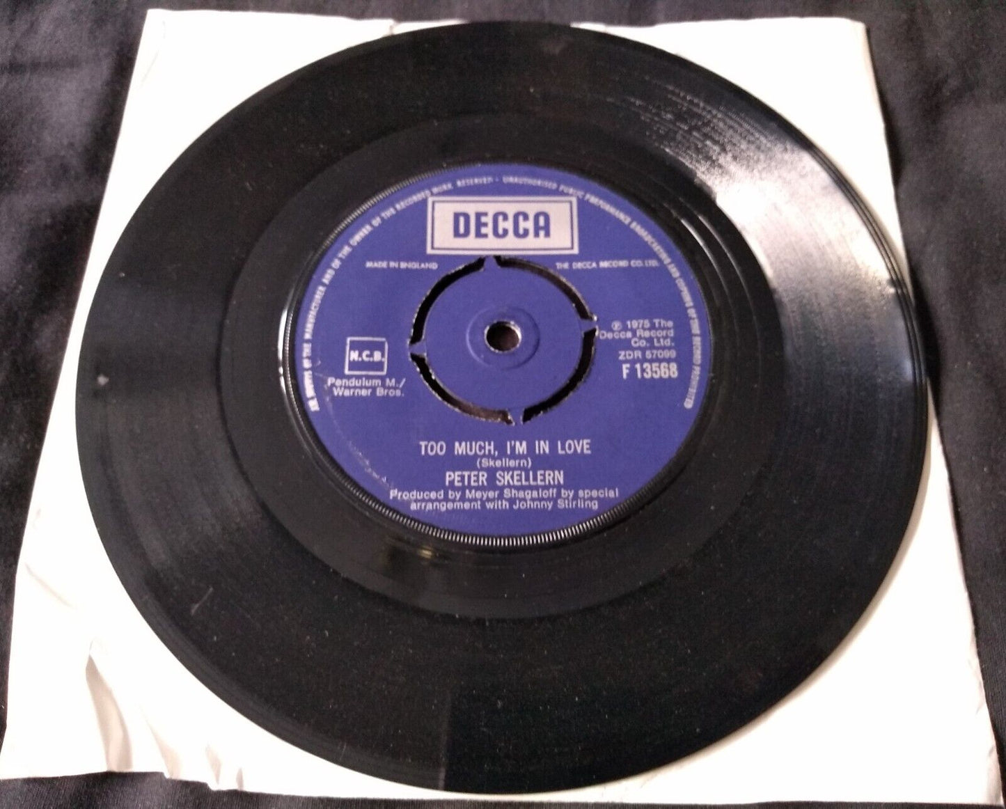 Peter Skellern - Hold On To Love (Decca 1975) 7" vinyl single VG/-