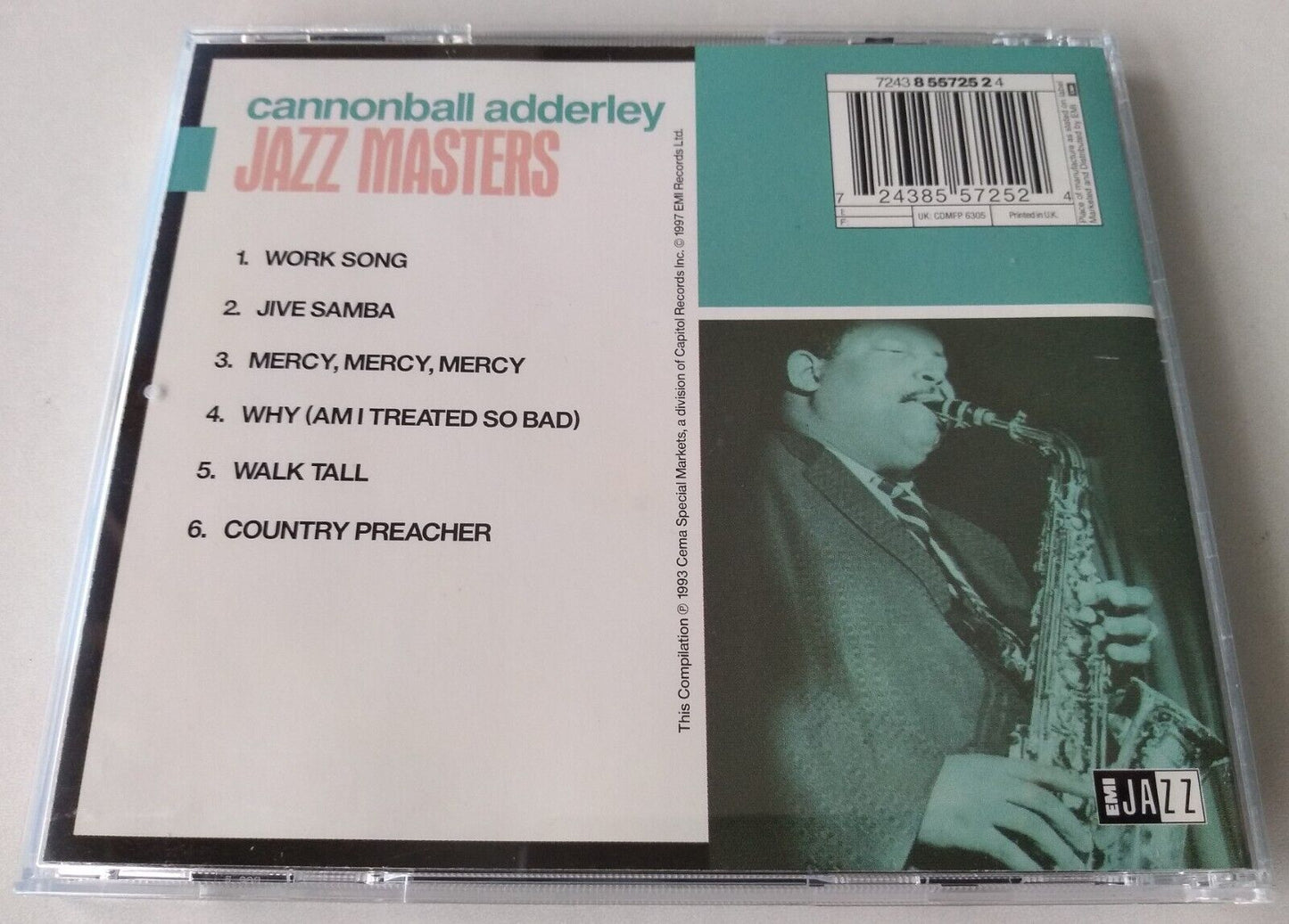 Cannonball Adderley - Jazz Masters (1997) CD album