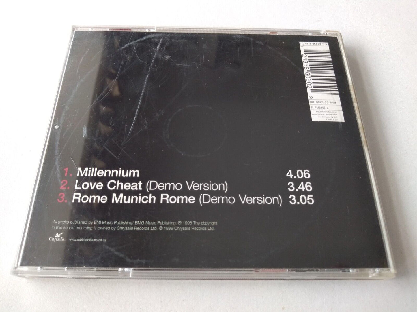 Robbie Williams - Millennium (1998) CD single