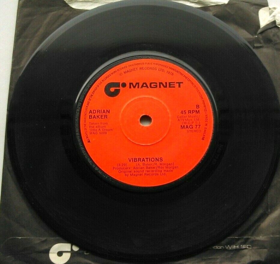 Adrian Baker – Why Haven't I Heard From You (1976) 7" vinyl single VG/- promo